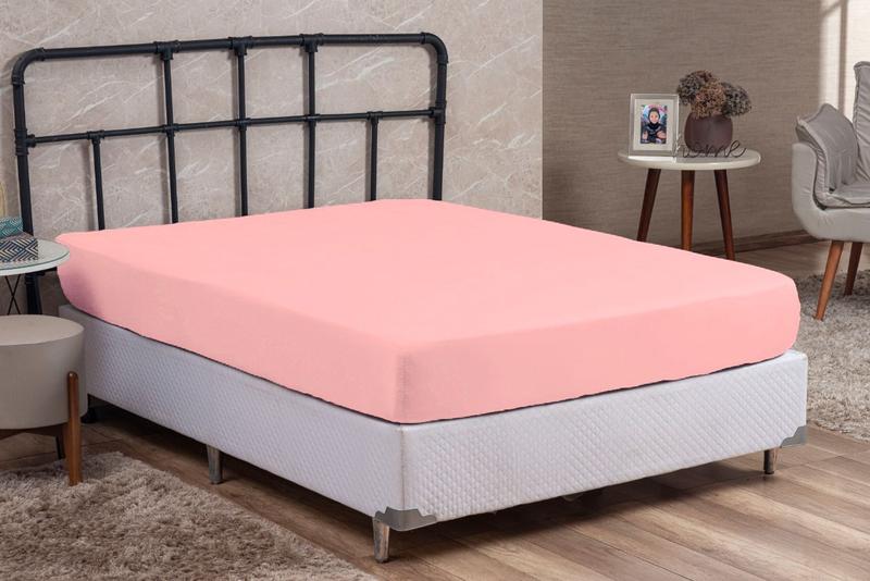 Imagem de Forro Cama Queen 200 Fios Algodão com Elástico Toque Macio