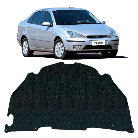 Imagem de Forro Capo Ford Focus 1998 a 2008 Revestimento Manta Autocolante Isolante Térmico  Presilhas