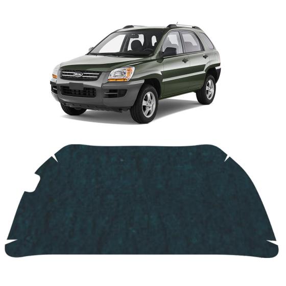 Imagem de Forro Capo Kia Sportage 2005 a 2010 Manta Autocolante Isolante + Presilhas