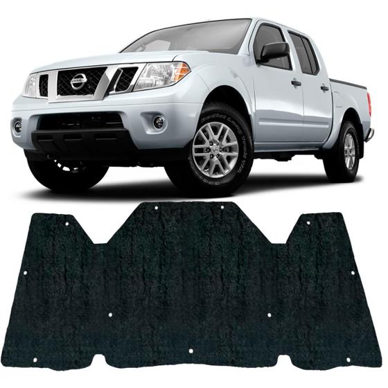 Imagem de Forro Capo Nissan Frontier 2008 a 2016 Manta Autocolante Isolante + Presilhas