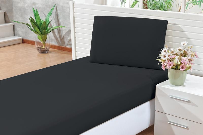 Imagem de Forro De Cama Com Elástico Solteiro + 1 Fronha 100%  Poliéster