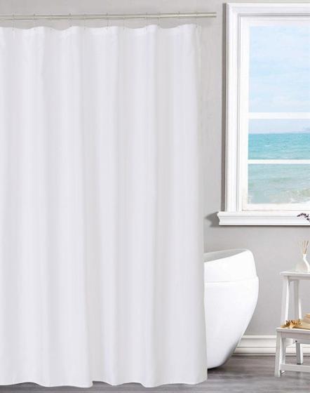 Imagem de Forro de cortina de chuveiro N&Y HOME Solid White 180x180cm Poliéster