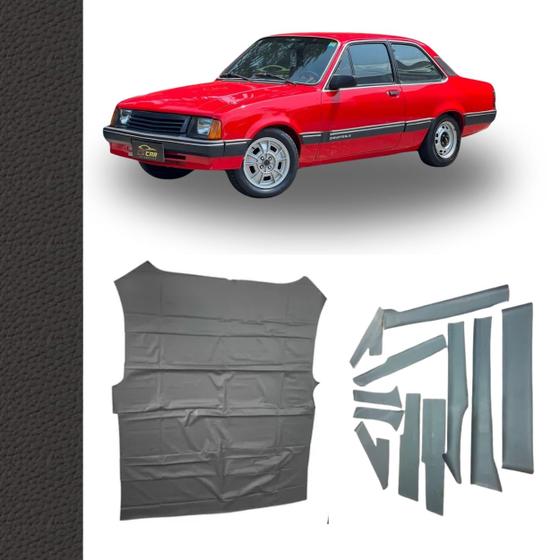 Imagem de Forro De Teto Chevette Sedan PRETO 1973 Até 1993 Com Colunas