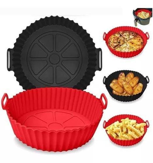 Imagem de Forro para AirFryer Silicone Reutilizável Antiaderente 16cm - Wellmix