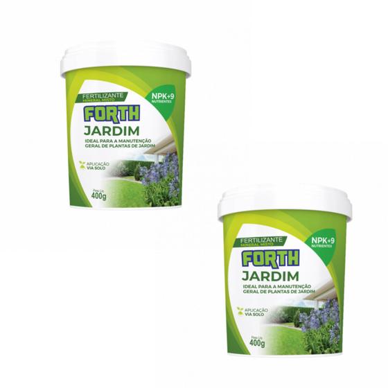 Imagem de Forth jardim kit 2 unidades 400g  fertilizante Adubo NPK+9