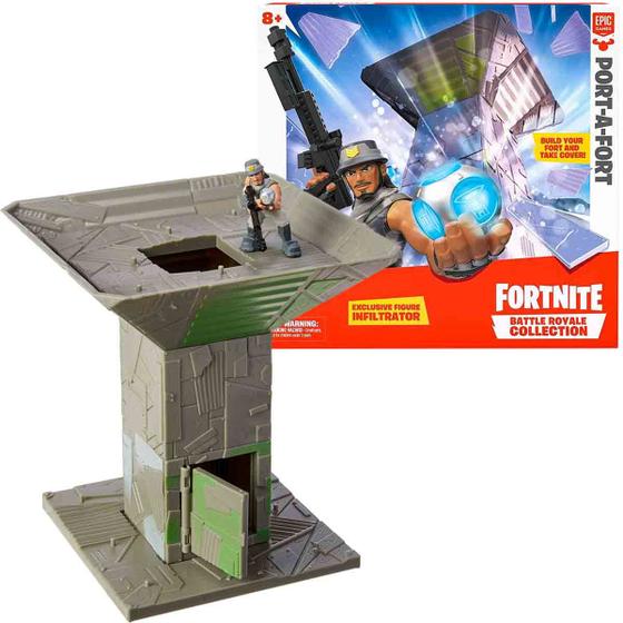 Imagem de Fortnite Playset Port a Fort + Mini Boneco Infiltrador - Battle Royale Collection - Fun