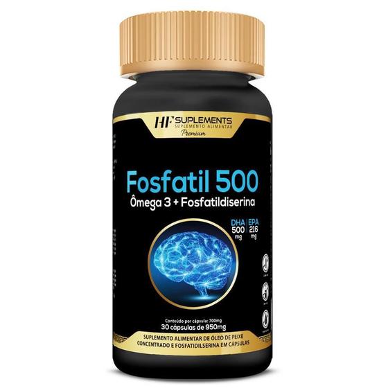 Imagem de Fosfatil500 Omega 3 + Fosfatildiserina 30Caps Hf Suplementos