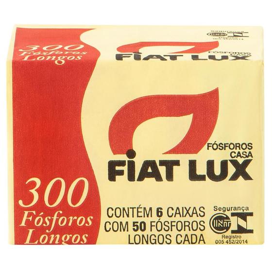 Imagem de Fósforos Longos Casa 5Cm 6 Caixinhas com 50 Cada Fiat Lux