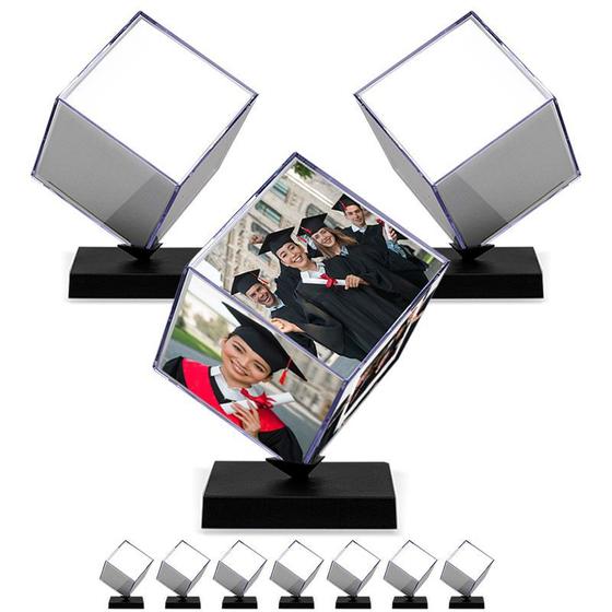 Foto Cubo Giratório de Acrílico Grande - 10 Unid Menor preço em Foto Cubo Giratório de Acrílico Grande - 10 Unid