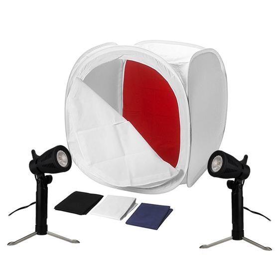 Imagem de Foto Still Mini Estudio Iluminador LED 110v + Tenda Difusora