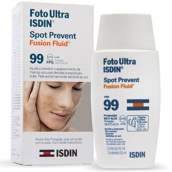 Imagem de Fotoultra protetor solar facial isdin spot prevent fusion fluid fps 99 com 50ml