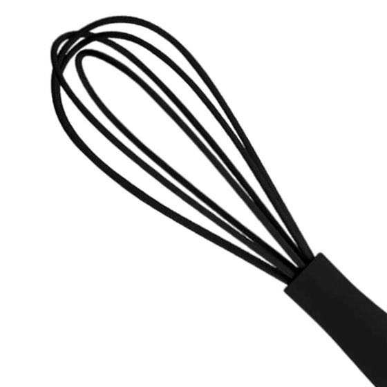 Imagem de Fouet silicone 26cm preto prime chef