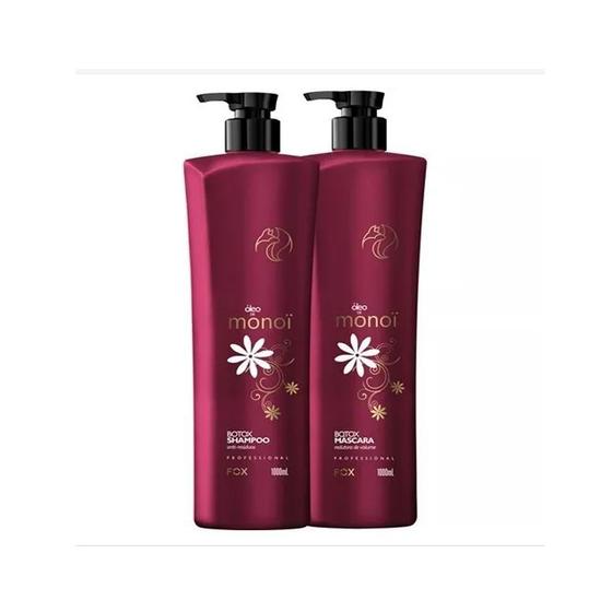 Fox Gloss Redutor de Volume Óleo de Monói (2x1000ml) Máscara Capilar Magazine Luiza