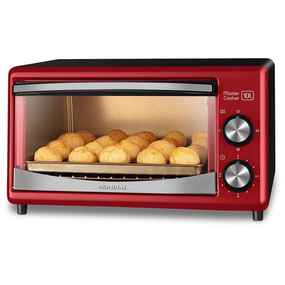 Fr-20-forno elétrico-vermelho/preto Menor preço em Fr-20-forno elétrico-vermelho/preto