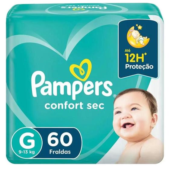 Imagem de Fr Pampers Confort Sec Giga G C60