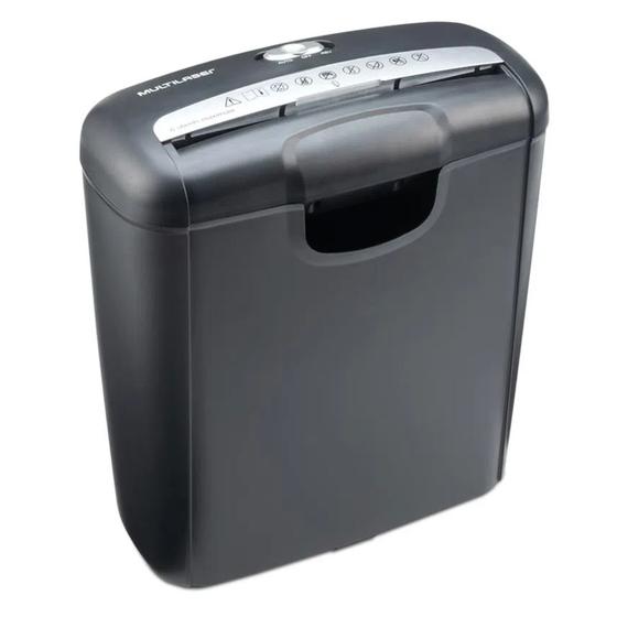 Imagem de Fragmentadora de Papel e Cartão 6 Folhas em Tiras 10L 127V Multilaser OF009