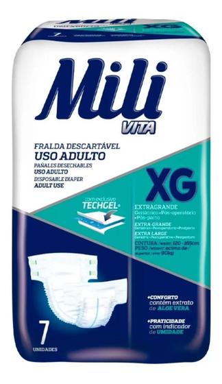 Imagem de Fralda adulto Mili Vita Care XG 7 unidades