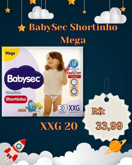 Imagem de Fralda Babysec Fralda XXG com 20 unidades 