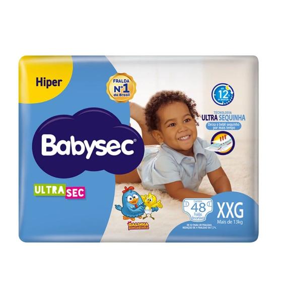 Imagem de Fralda Babysec Galinha Pintadinha Ultrasec Hiper XXG 48 Unidades