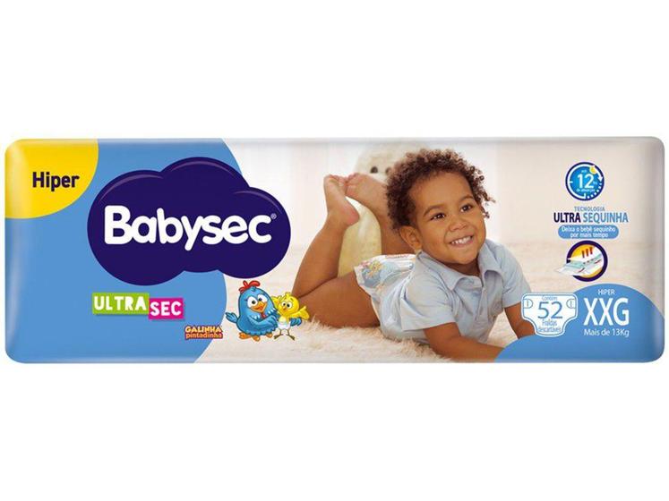 Imagem de Fralda Babysec Galinha Pintadinha Ultrasec - Tam. XXG Acima de 13kg 52 Unidades