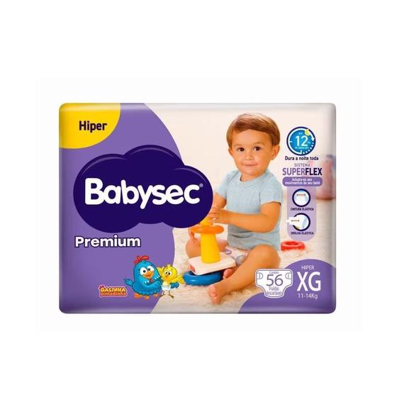 Imagem de Fralda Babysec Hiper Premium XG 56 Unidades