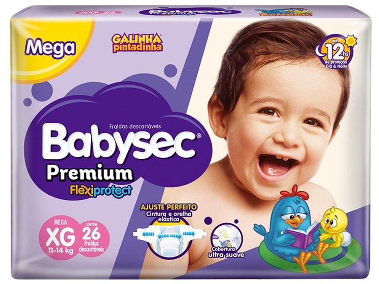 Fralda Babysec Premium Galinha Pintadinha - Tam. XG 11 a 14kg 26 Unidades é boa?