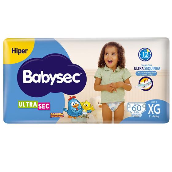 Imagem de Fralda Babysec Ultrasec Hiper Xg 60 Unidades