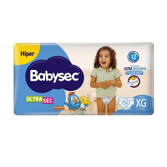 Fralda Babysec Ultrasec Hiper XG com 60  unidades - 11 a 14kg é boa?