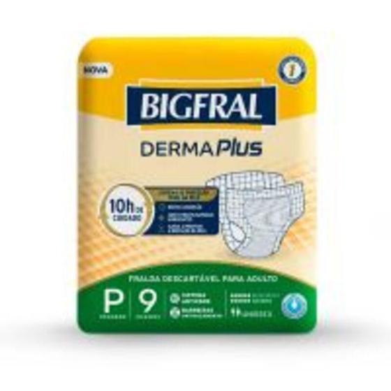 Imagem de Fralda Bigfral Regular Plus Tamanho P Com 9 Unidades