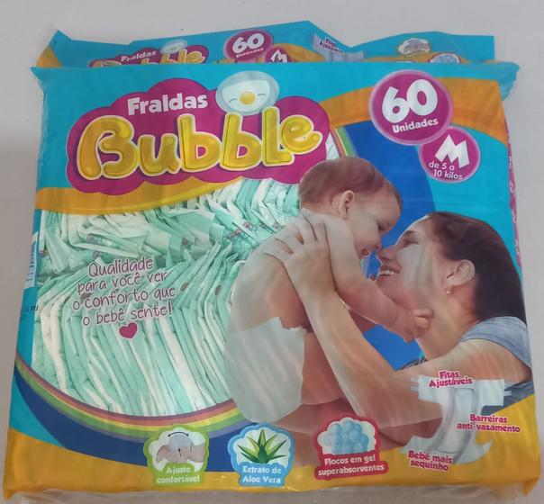 Imagem de FRALDA BUBBLE  M C/60 5 a 10 K