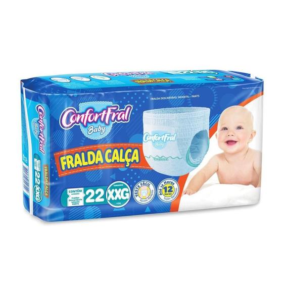 Imagem de Fralda Calça Descartável Confortfral Baby Pants Shortinho