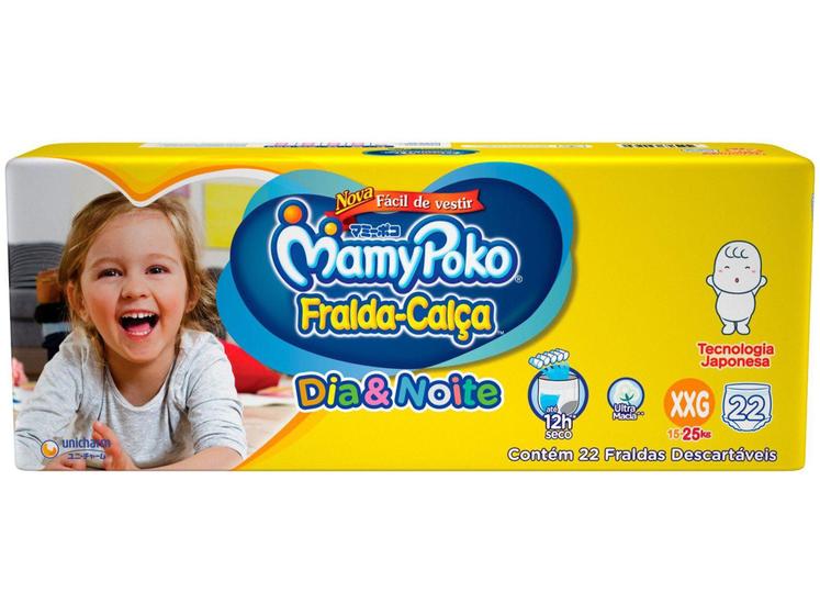 Fralda Calça MamyPoko Dia&Noite Jumbo Tam. XXG - 15 a 25kg 22 Unidades é boa?