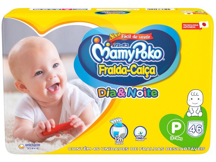 Fralda Calça MamyPoko Dia&Noite Mega Tam. P Menor preço em Fralda Calça MamyPoko Dia&Noite Mega Tam. P