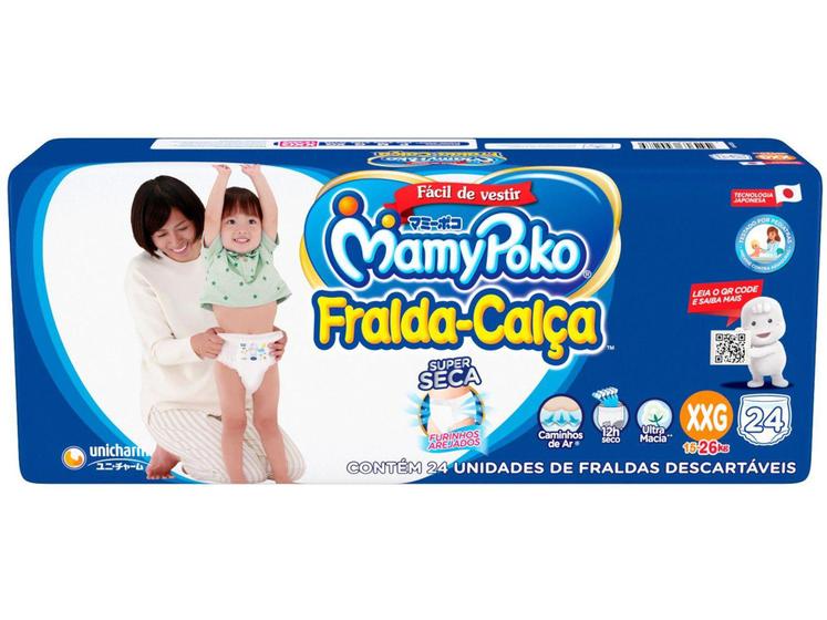 Fralda Calça MamyPoko Jumbo Tam. XXG - 15 a 26kg 24 Unidades Menor preço em Fralda Calça MamyPoko Jumbo Tam. XXG - 15 a 26kg 24 Unidades