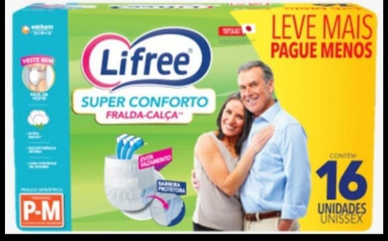 Imagem de fralda calça-p/m com 16 unidades lifree super conforto - Unicharm do Brasil