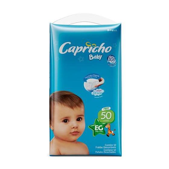 Imagem de Fralda Capricho Baby Hiper Toque Macio EG - 50 Unidades