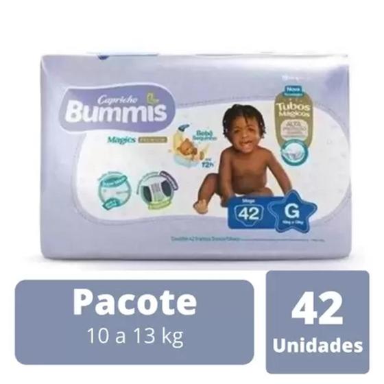 Fralda Capricho Bummis 1 Pacote Tamanho G - 42 Unidades Menor preço em Fralda Capricho Bummis 1 Pacote Tamanho G - 42 Unidades