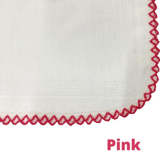 Imagem de Fralda de Ombro 70x70 cm Marca Cremer  Pinte e Borde com faixa de 15cm Com crochê (picueta).