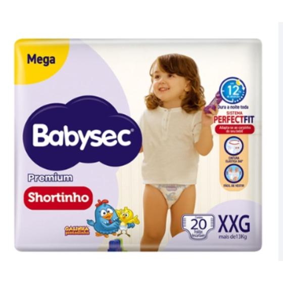 Fralda Descartável Bebê Infantil Babysec Premium Mega Galinha pintadinha Shortinho Pants Tamanho XXG 20 UNIDADES Imagem de Fralda Descartável Bebê Infantil Babysec Premium Mega Galinha pintadinha Shortinho Pants Tamanho XXG 20 UNIDADES