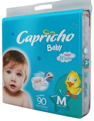 Imagem de Fralda descartável capricho baby m 90 unidades