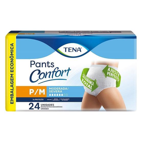 Fralda Descartável Geriátrica/Aduto Tena Pants Confort P/M 4 Pacotes com 24 Tiras é boa?