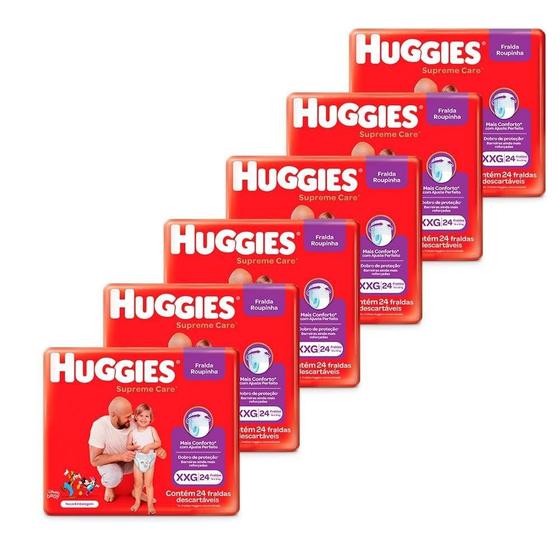 Fralda Descartável Huggies Turma da Mônica Roupinha Supreme Mega Extra Extra Grande Embalagem com 144 Tiras Menor preço em Fralda Descartável Huggies Turma da Mônica Roupinha Supreme Mega Extra Extra Grande Embalagem com 144 Tiras