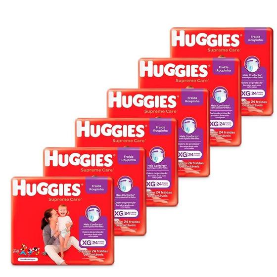 Fralda Descartável Huggies Turma da Mônica Roupinha Supreme Mega Extra Grande Embalagem com 144 Tiras Menor preço em Fralda Descartável Huggies Turma da Mônica Roupinha Supreme Mega Extra Grande Embalagem com 144 Tiras