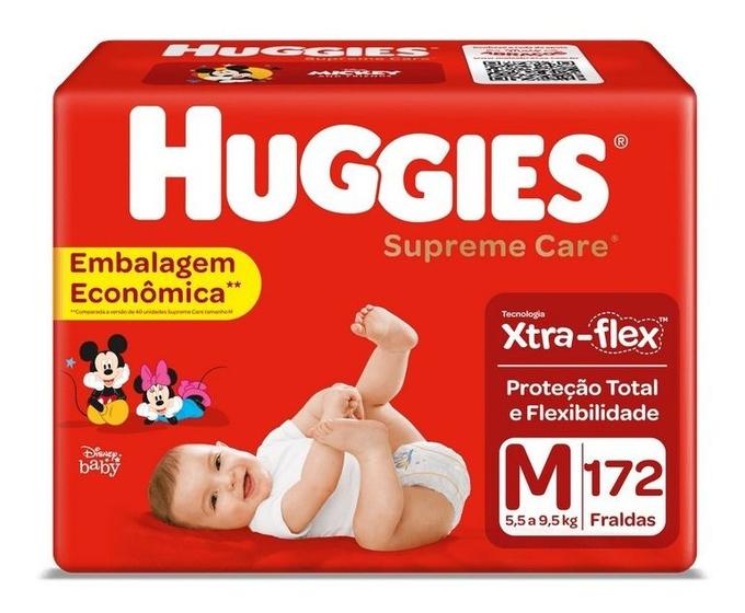 Imagem de Fralda Descartavel Infantil Huggies Supreme Care Pacotão