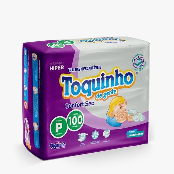 Fralda Descartável Infantil Toquinho De Gente Premium P Com 100 Unidades Menor preço em Fralda Descartável Infantil Toquinho De Gente Premium P Com 100 Unidades