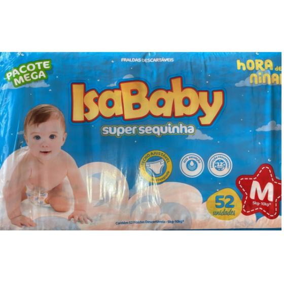Imagem de Fralda Descartável Isababy  M Com 52 Unidades
