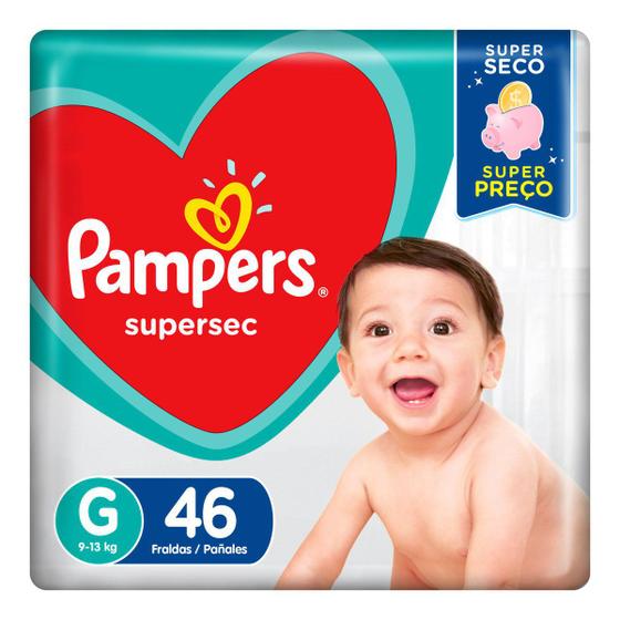 Fralda Descartável Pampers Supersec G 46 Unidades é boa?