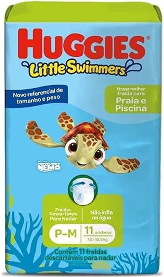 Fralda descartavel para piscina huggies little swimmers m c/11 und ...