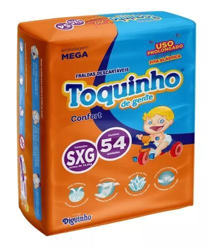 Imagem de Fralda descartável toquinho confort mega sxg c/54 acima de 14,5kg