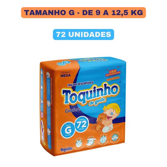 Imagem de Fralda Descartável Toquinho ConfortSec Super - Todos os tamanhos